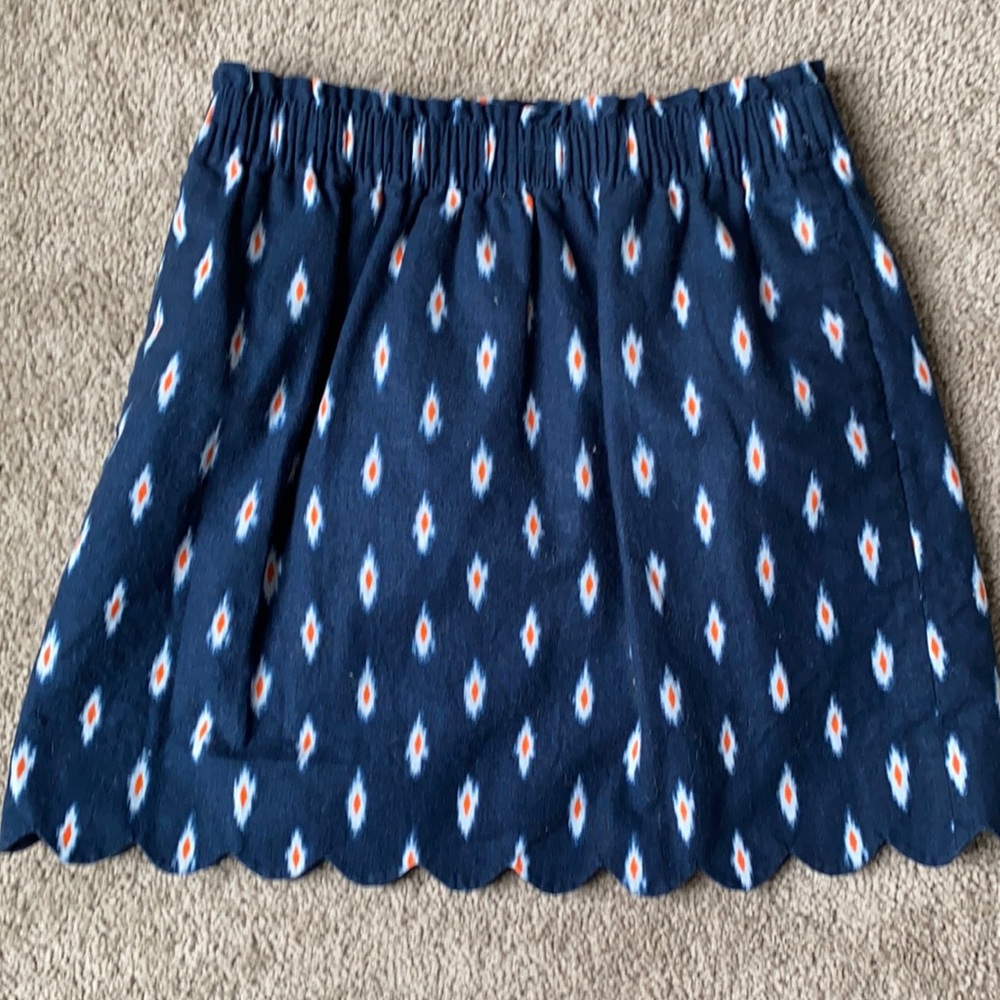 J Crew scalloped edge skirt - M